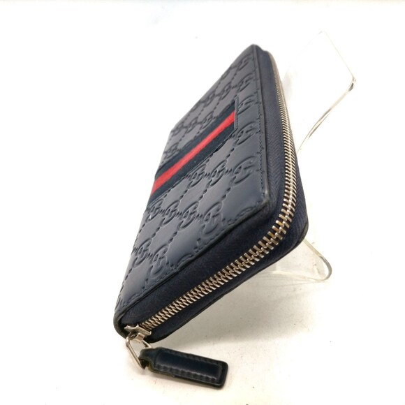 Gucci Long Wallet Navy Blue Leather #194303G17 - Picture 3 of 7